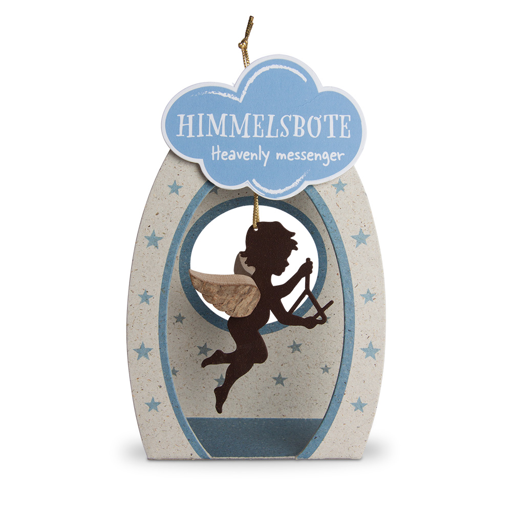 Himmelsbote - Rost-Engel mit Triangel