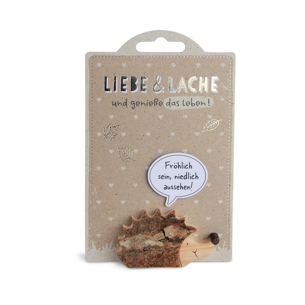 HappyAnimals - Liebe, Lache…, Igel: "Fröhlich..."