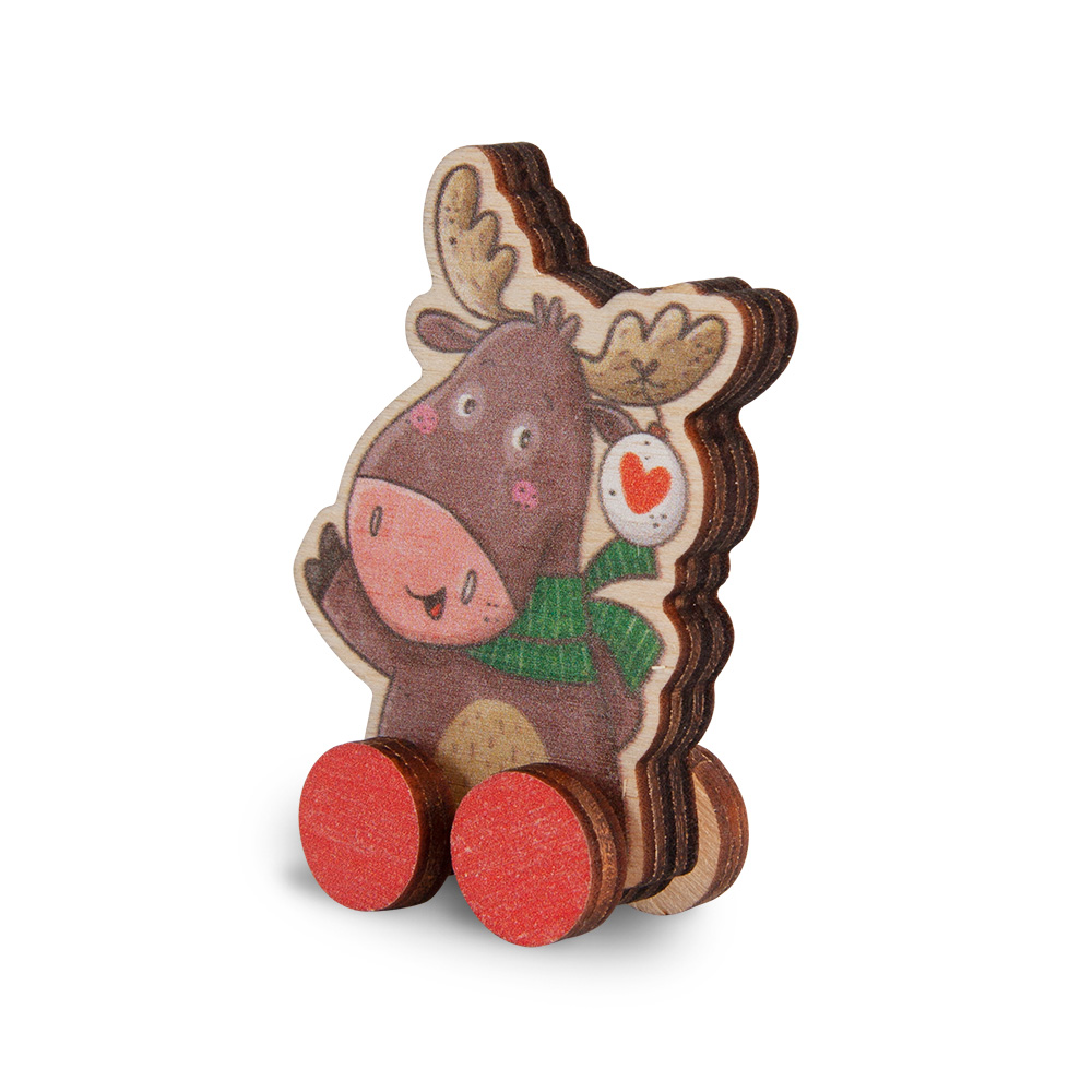 Rollies A - Weihnachten: Elch "Liebe Grüße zum..."