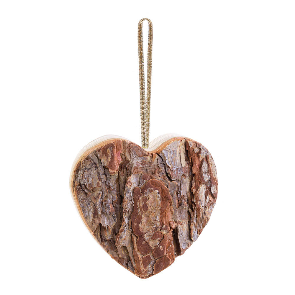 Rindenanhänger Herz groß