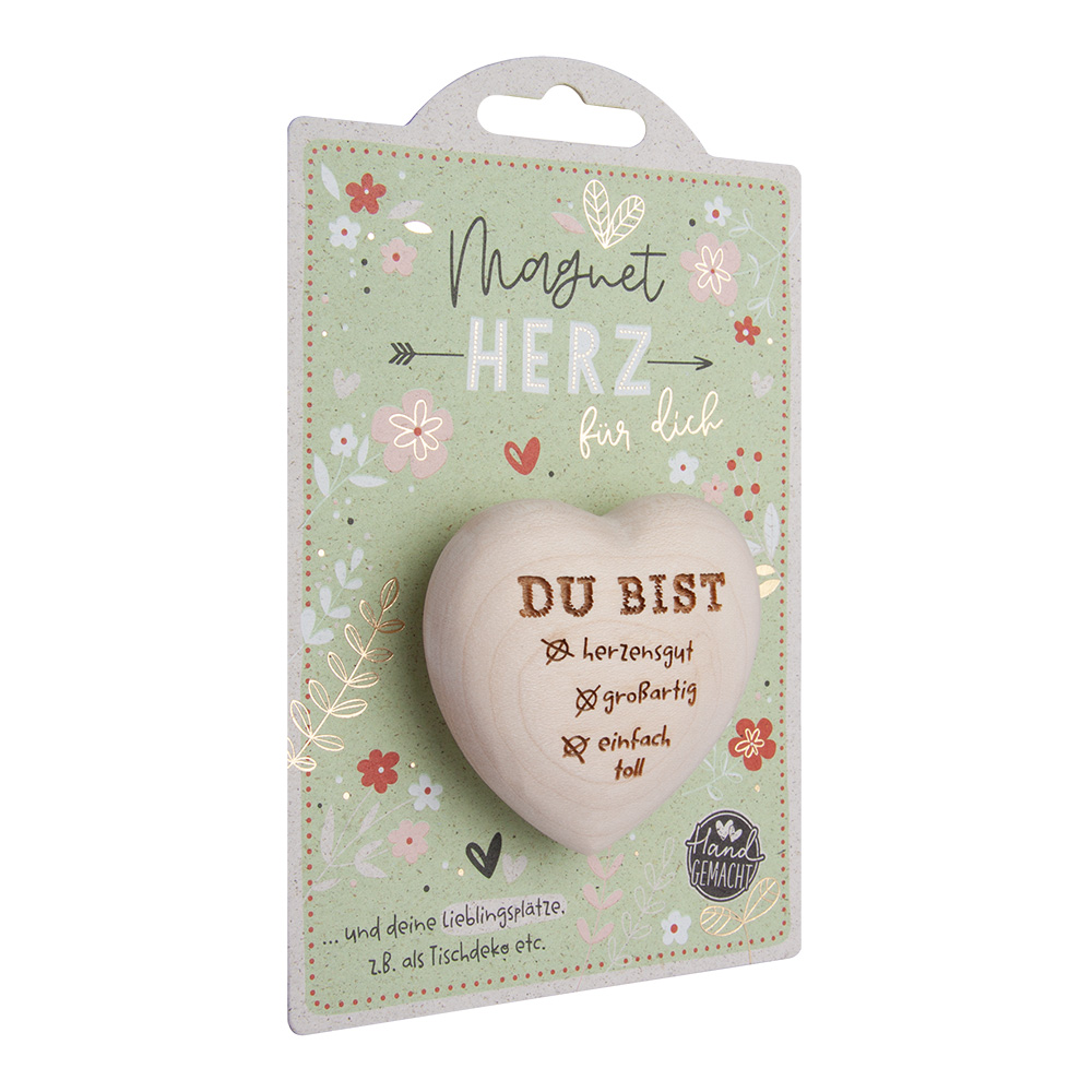 LovelyHearts - mit Magnet: "Du bist..."