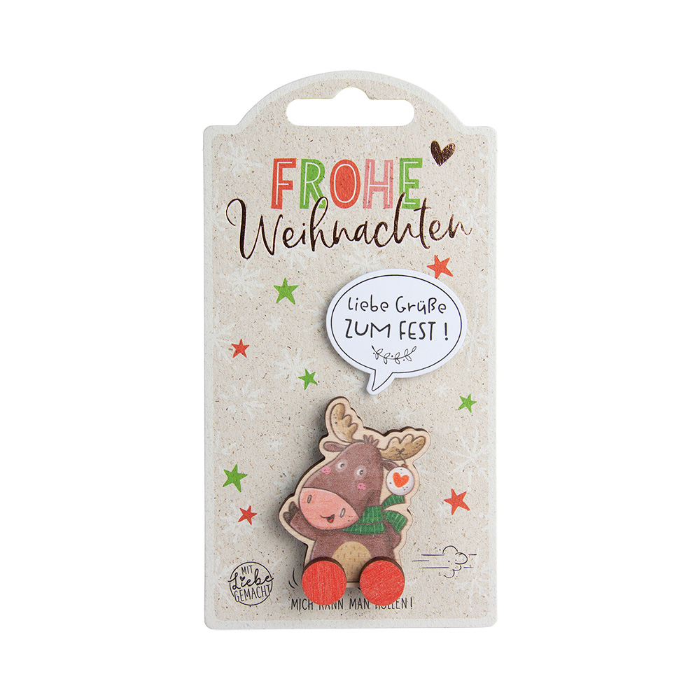 Rollies A - Weihnachten: Elch "Liebe Grüße zum..."