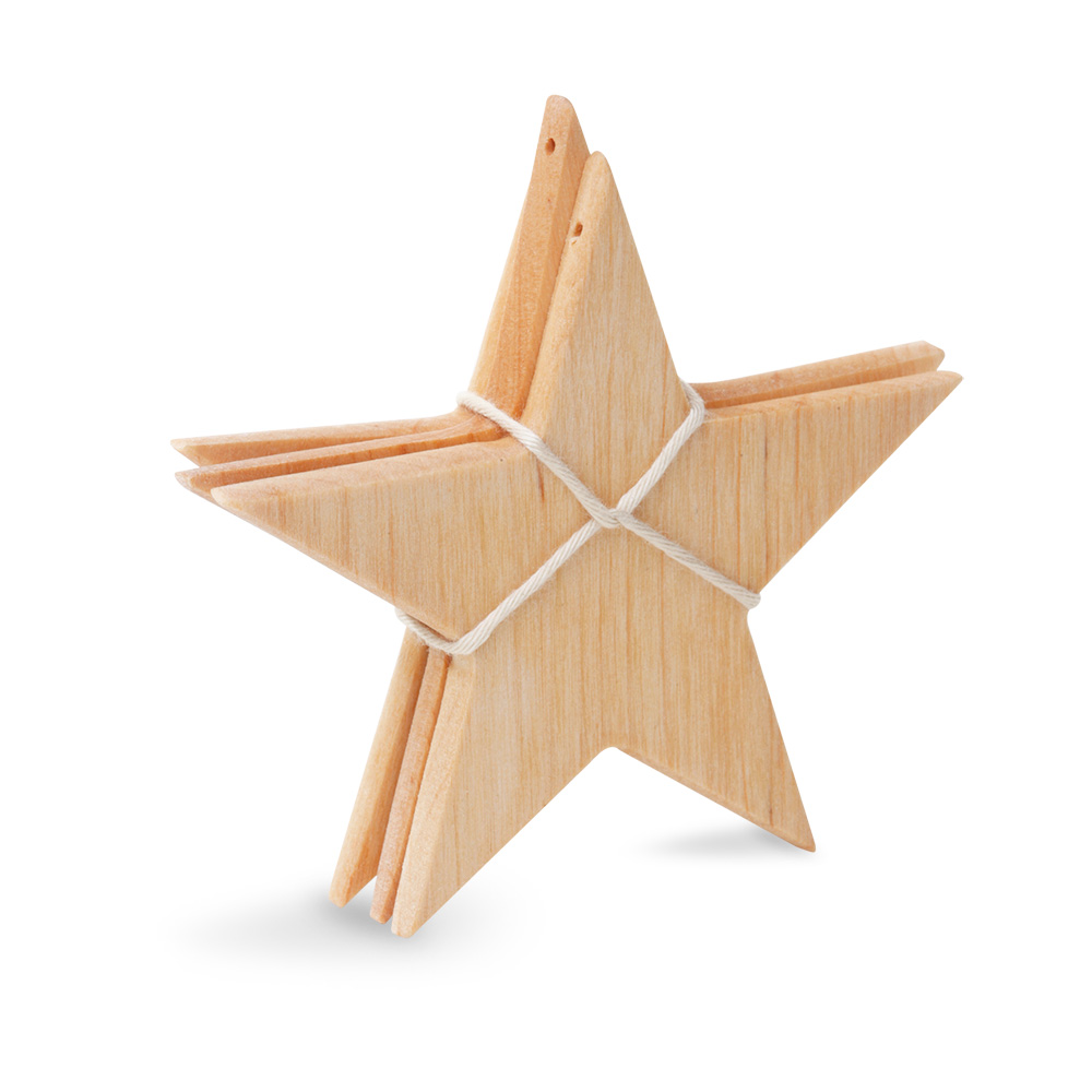 Erlenholzstern 3er-Set Gr. 3