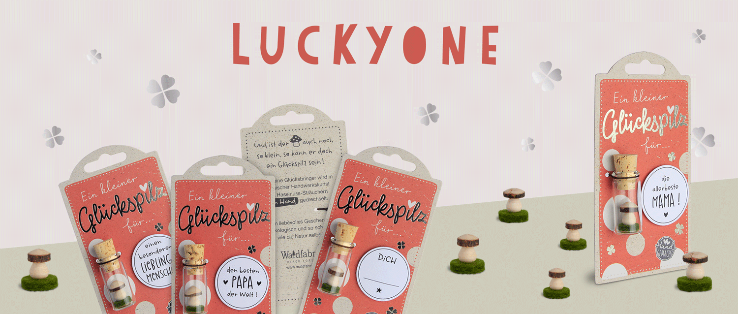 Waldfabrik Glückspilze im Miniglas - natürliche Glücksbringer mit Botschaft verschenken