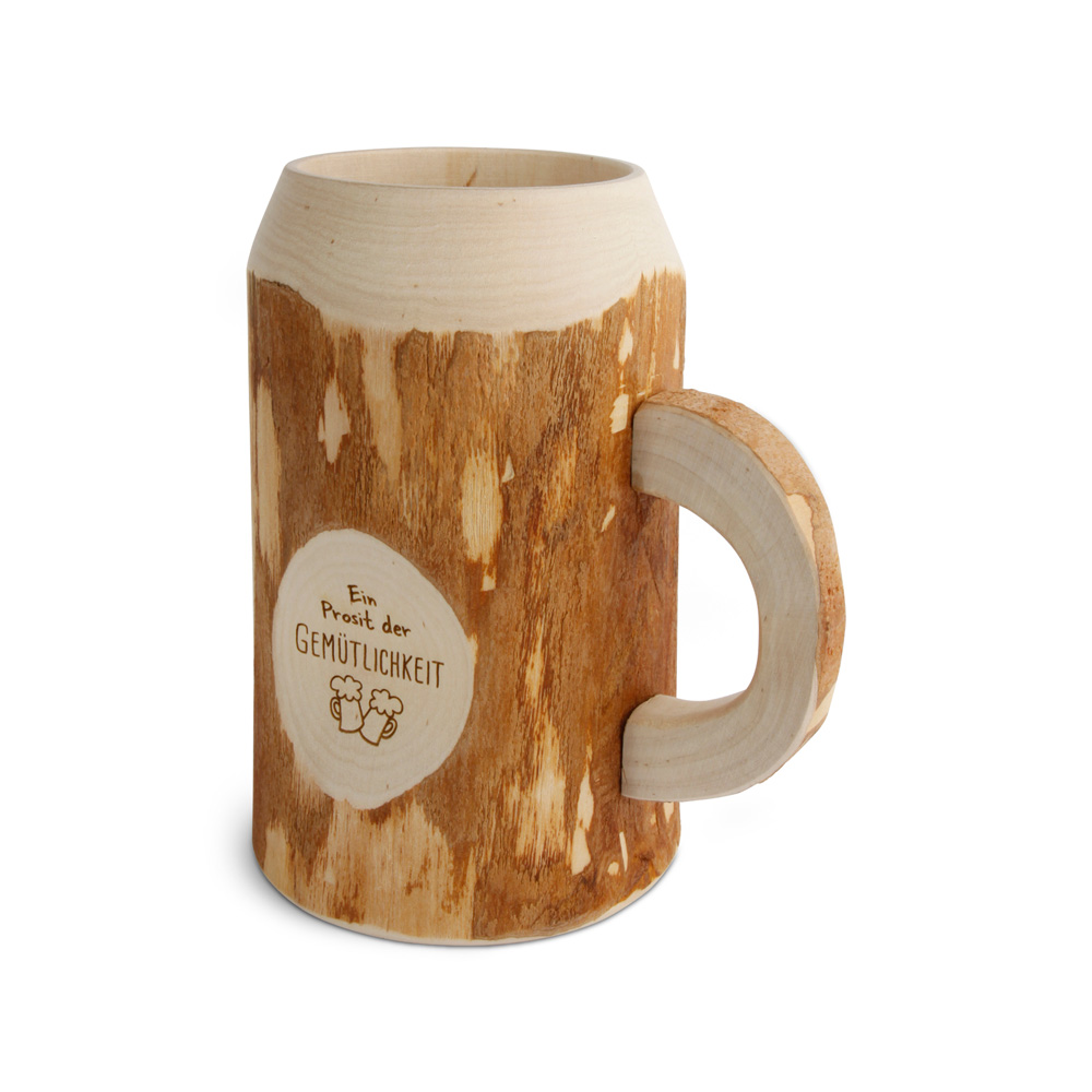 Bierkrug 0,3 ltr ohne Rinde "Ein Prosit der ..."