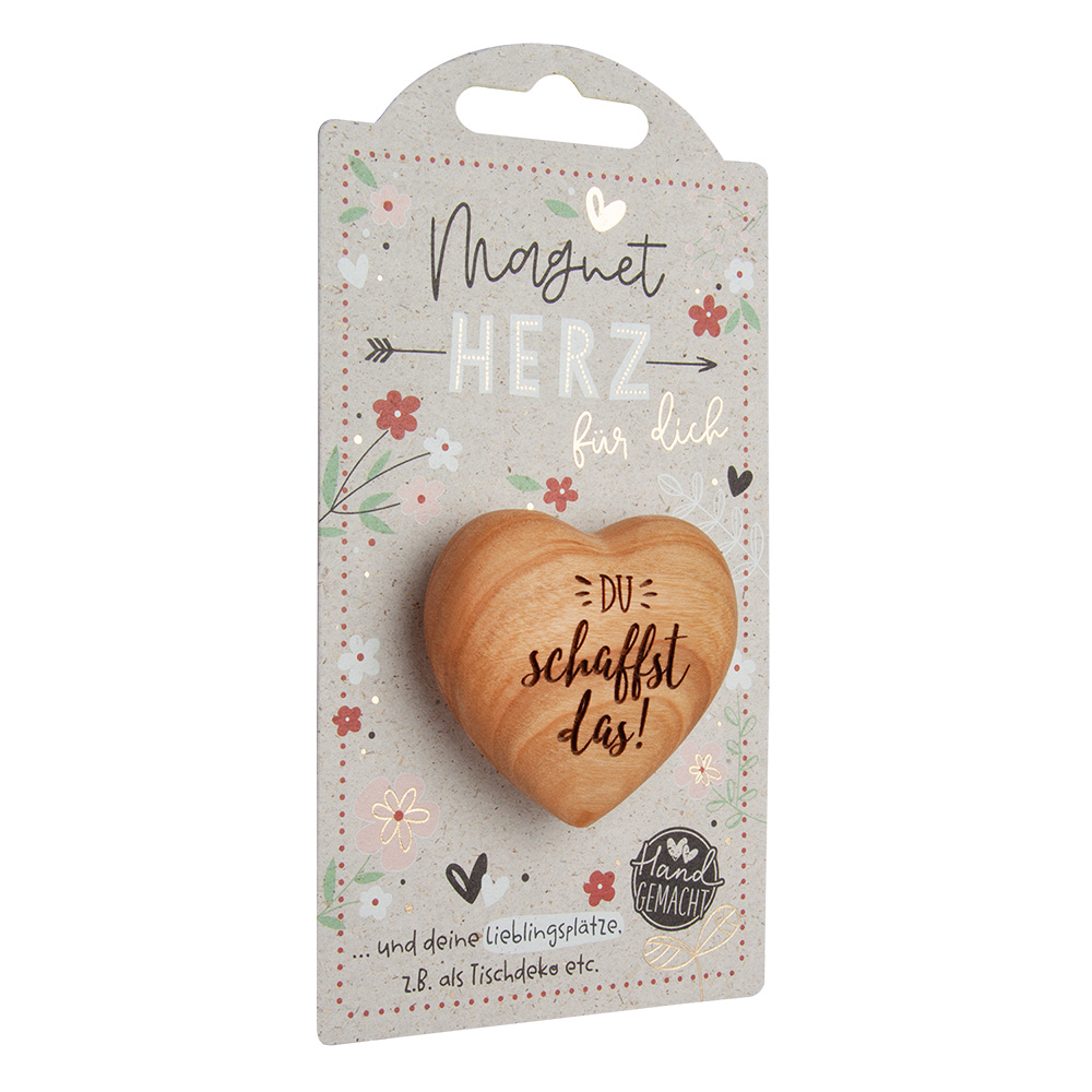 LovelyHearts - mit Magnet: "Du schaffst das!"