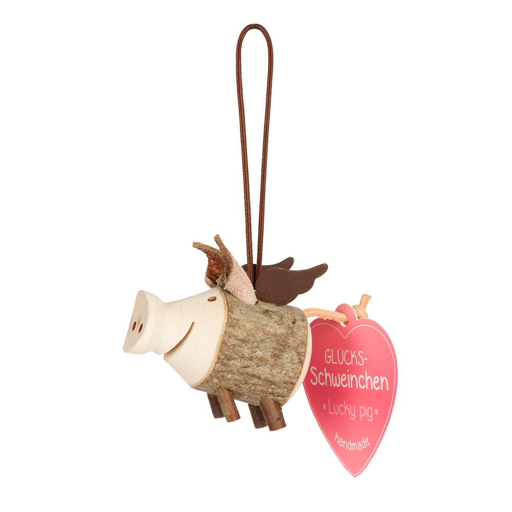 Glücksschweinchen Trudie, fliegend