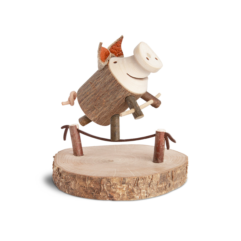 Glücksschweinchen Seiltänzerin: "Einfach mal..."