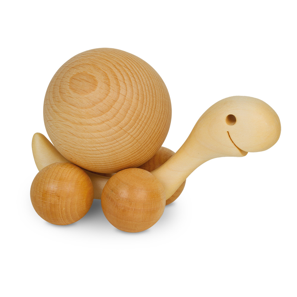 Rollie Schildkröte mit Buchenkugel 6 cm