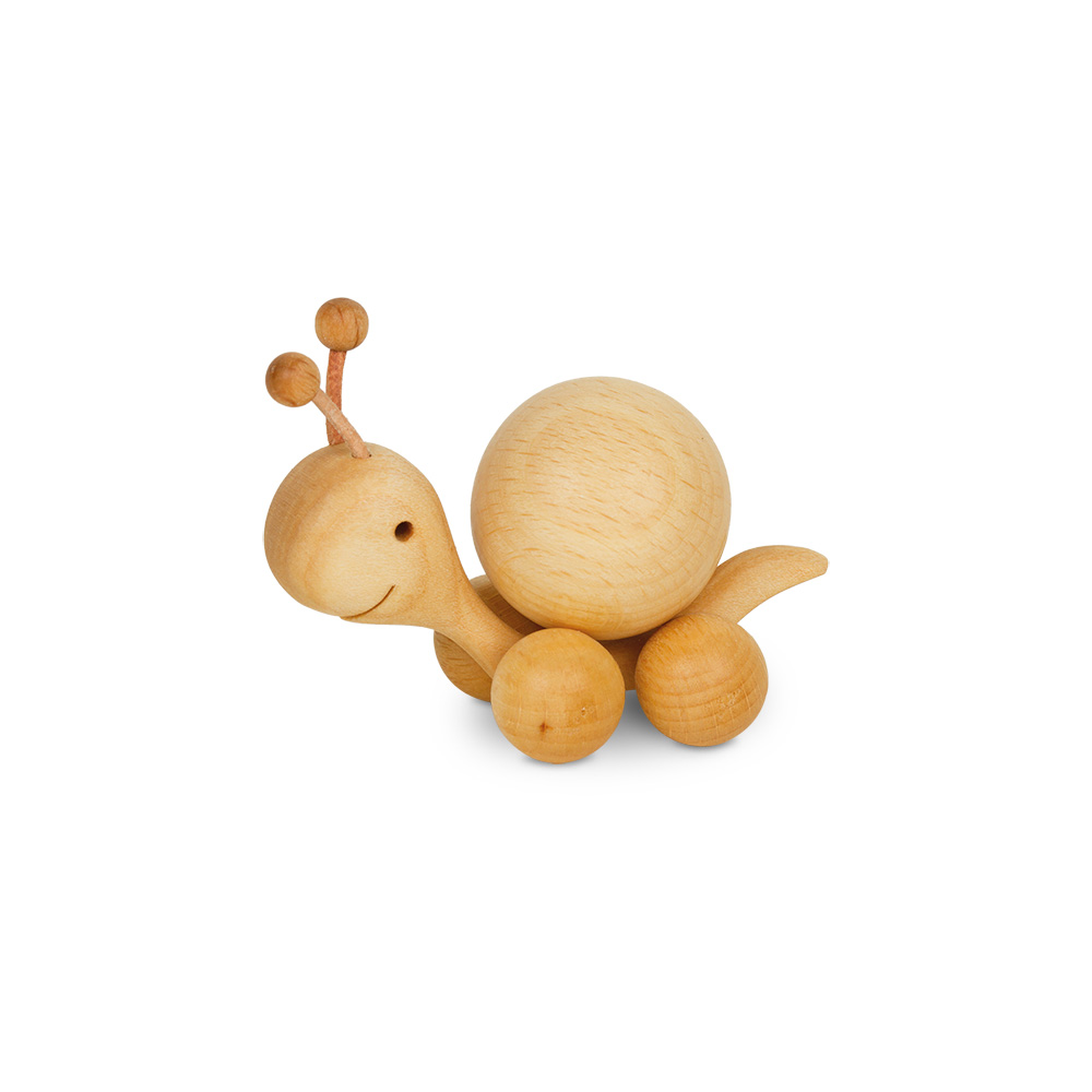 Rollie: Schnecke mit Buchenkugel 3 cm