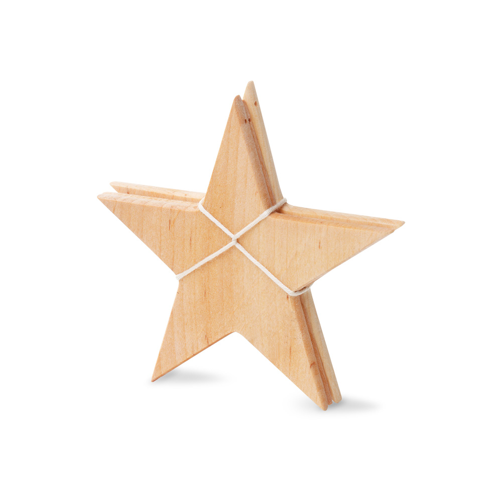 Erlenholzstern 3er-Set Gr. 2