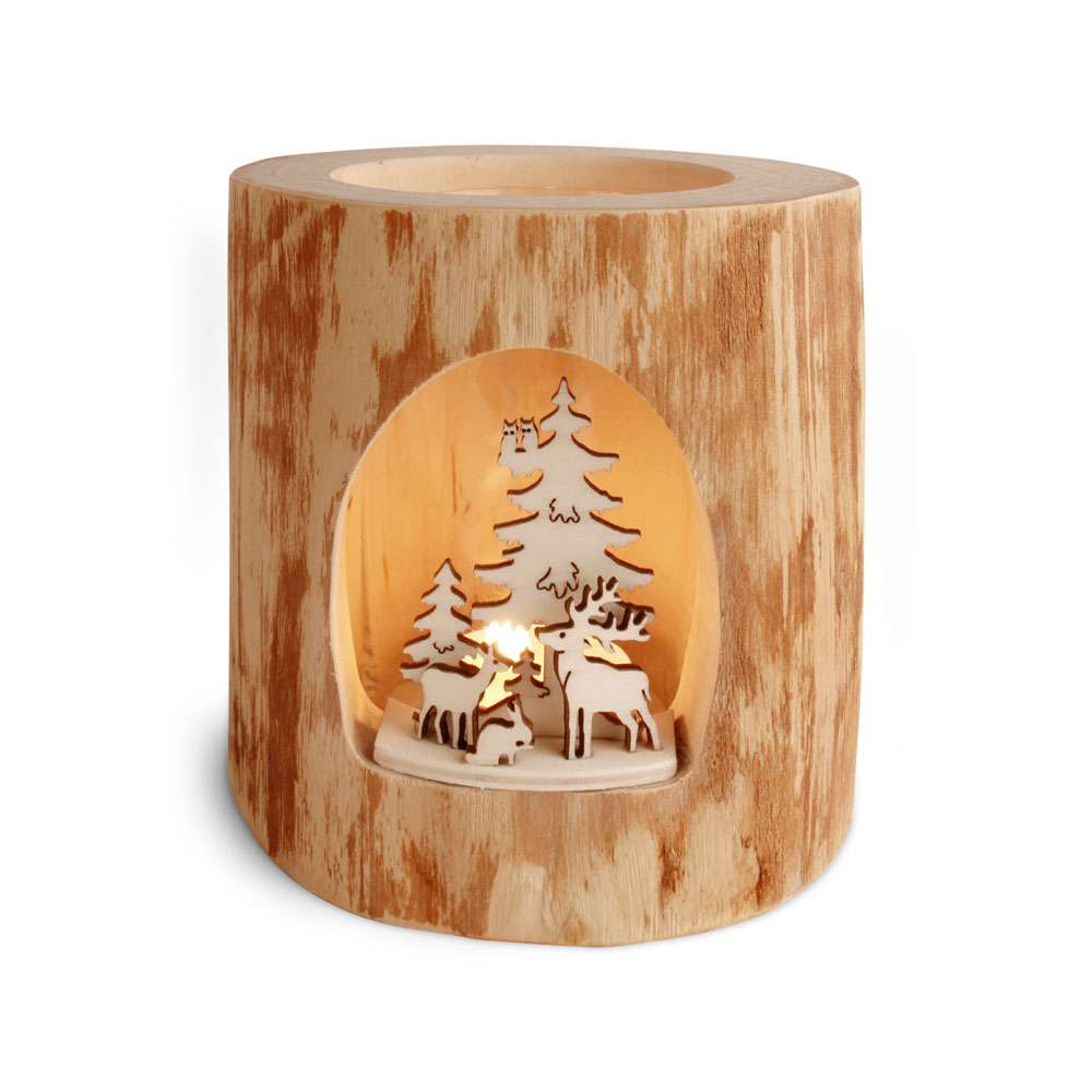 Stimmungsleuchter ohne Rinde, 3D: Waldleben