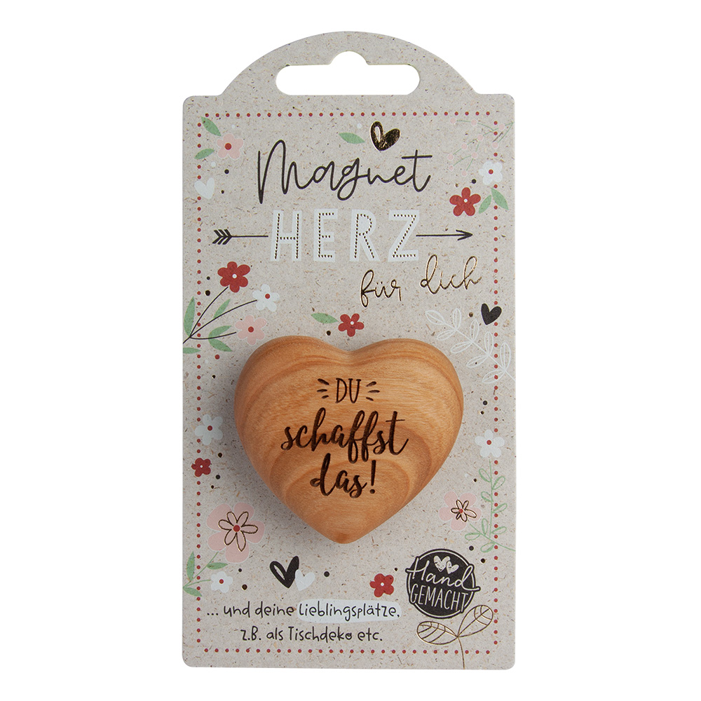 LovelyHearts - mit Magnet: "Du schaffst das!"