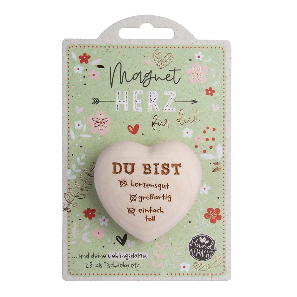 LovelyHearts - mit Magnet: "Du bist..."