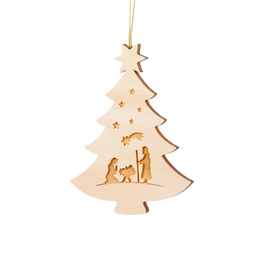 Anh. Zirben-Weihnachtsbaum: Maria und Josef