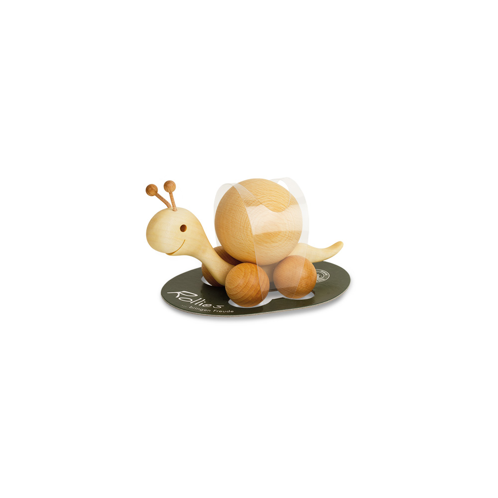 Rollie: Schnecke mit Buchenkugel 2 cm
