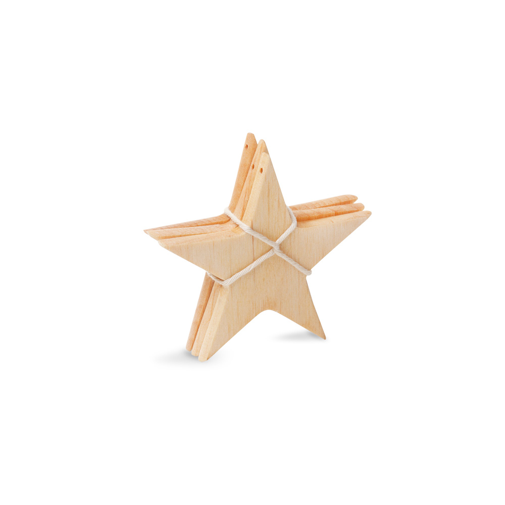Erlenholzstern 3er-Set Gr. 1