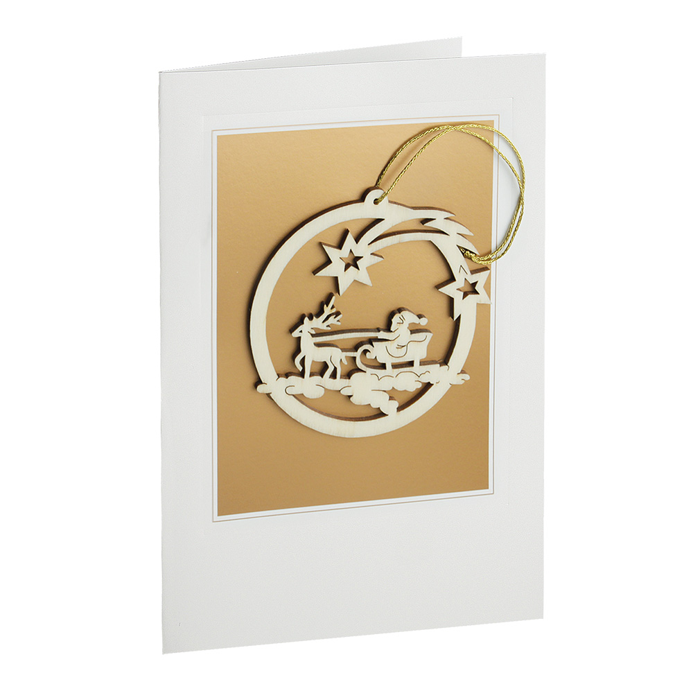 Briefkarte Kreis: Weihnachtsgespann