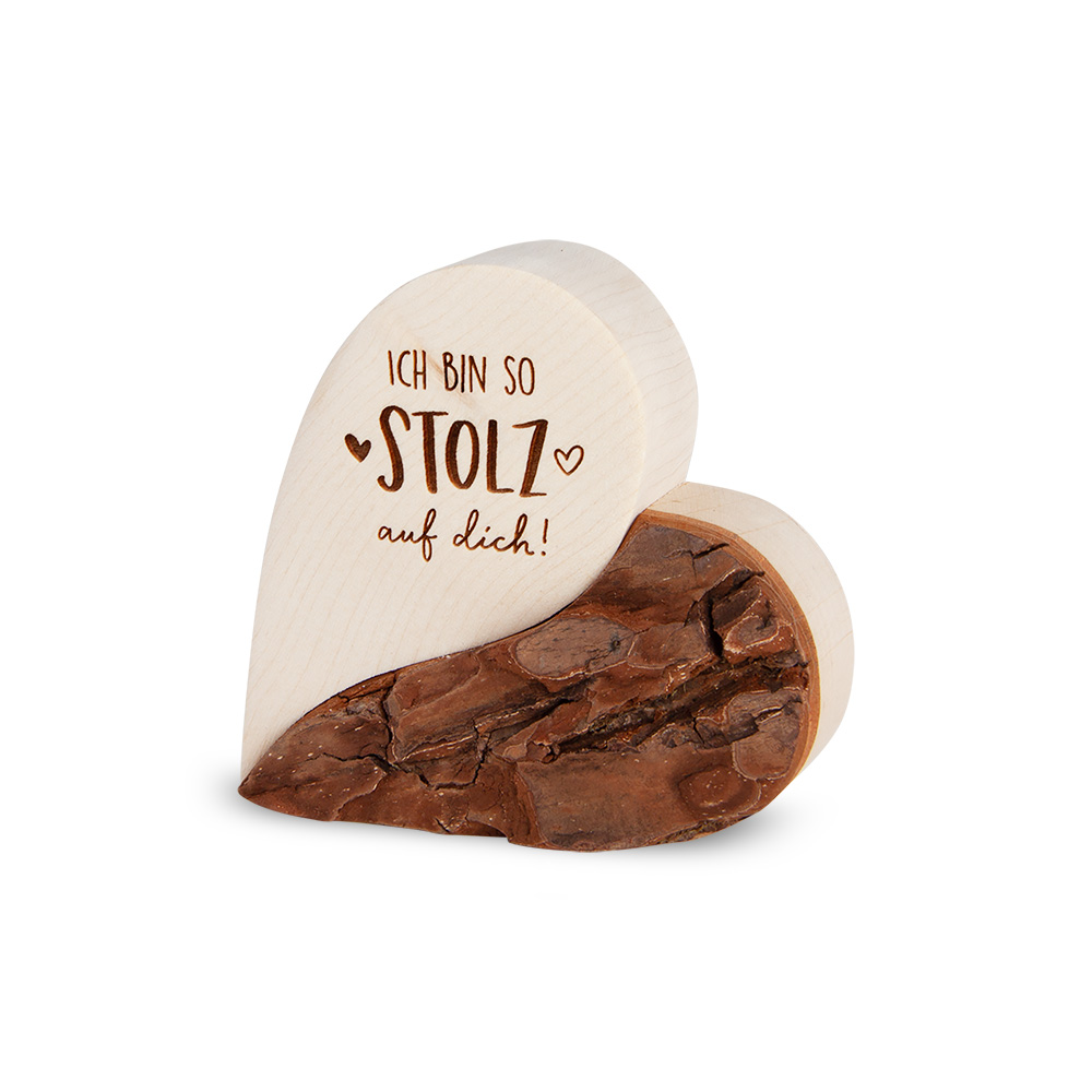 Rindenherz Yin-Yang Gr. 1: "Ich bin stolz auf..."