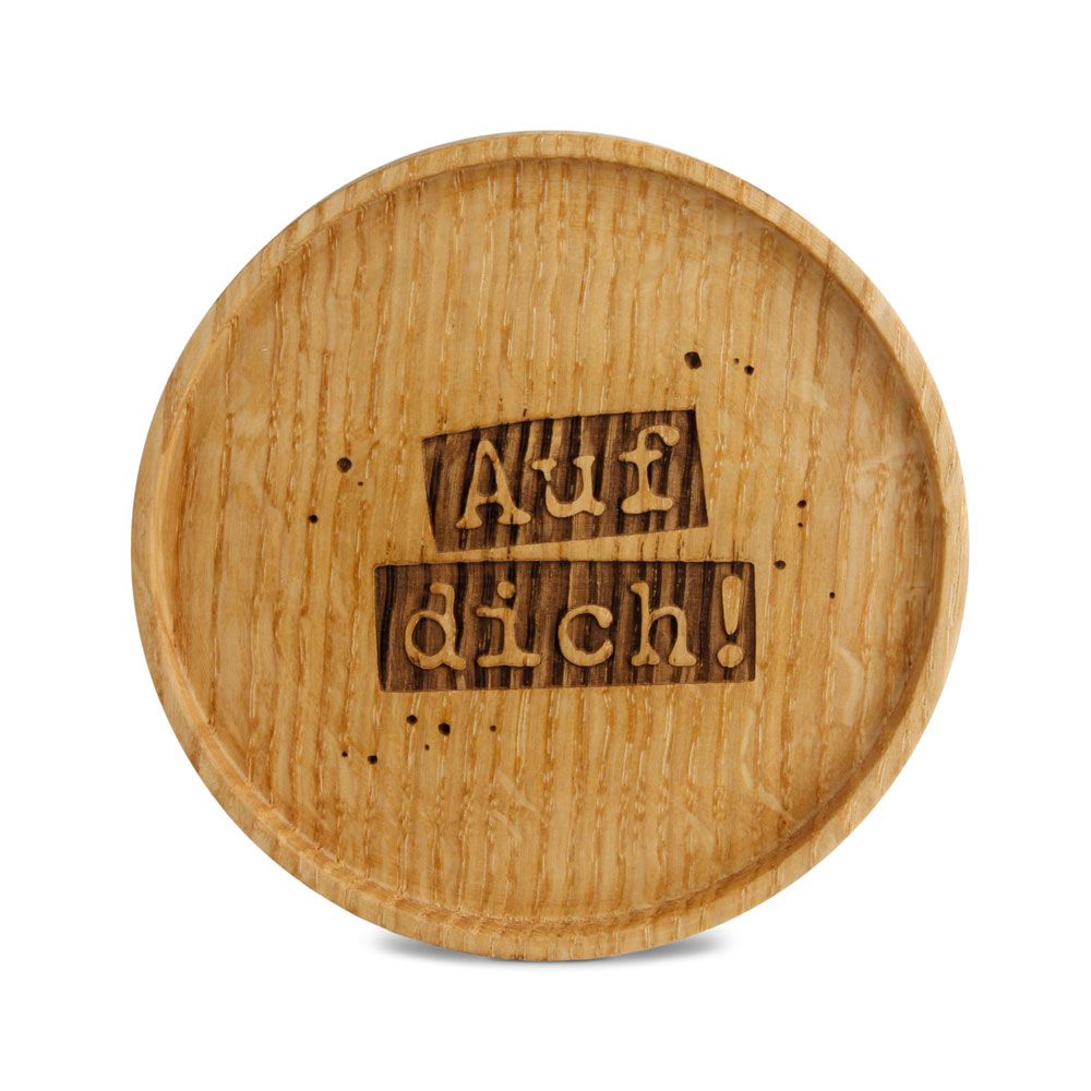 Untersetzer "Auf dich!"