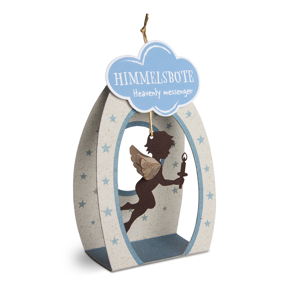 Himmelsbote - Rost-Engel mit Kerze