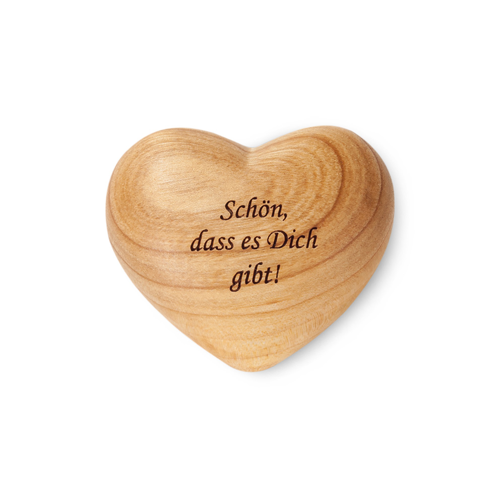 Herz symmetrisch Gr. 1: "Schön, dass es Dich..."