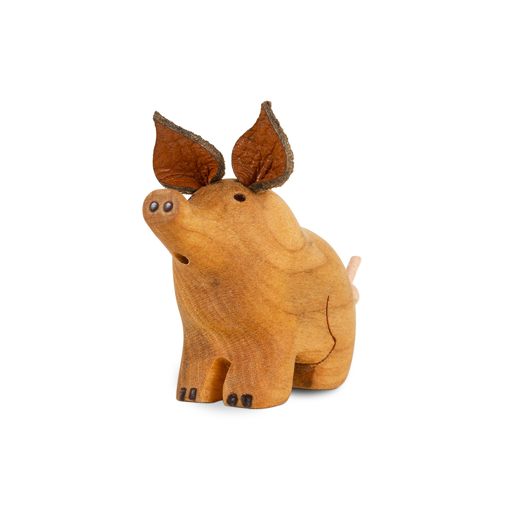 Glücksschweinchen Gundula, sitzend