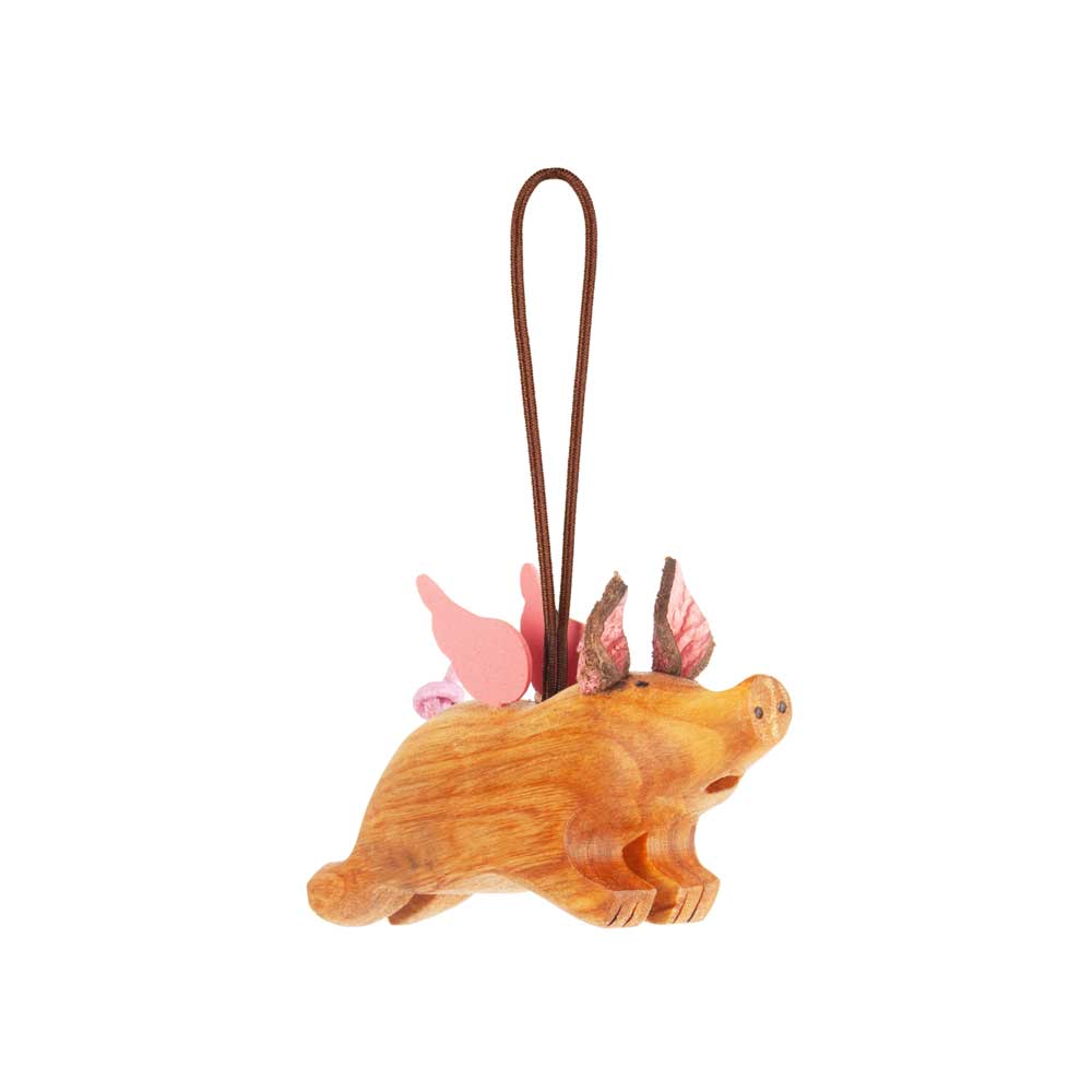 Glücksschweinchen Gundula, fliegend