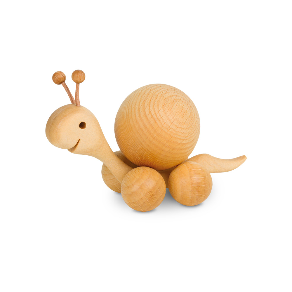 Rollie: Schnecke mit Buchenkugel 4 cm