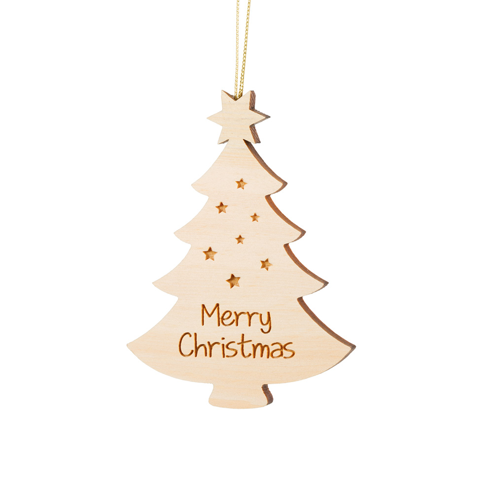 Anh. Zirben-Weihnachtsbaum: "Merry Christmas"