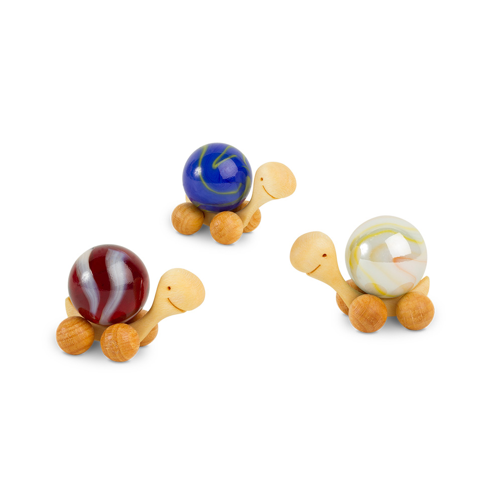 Rollie Schildkröte mit Murmel 2 cm