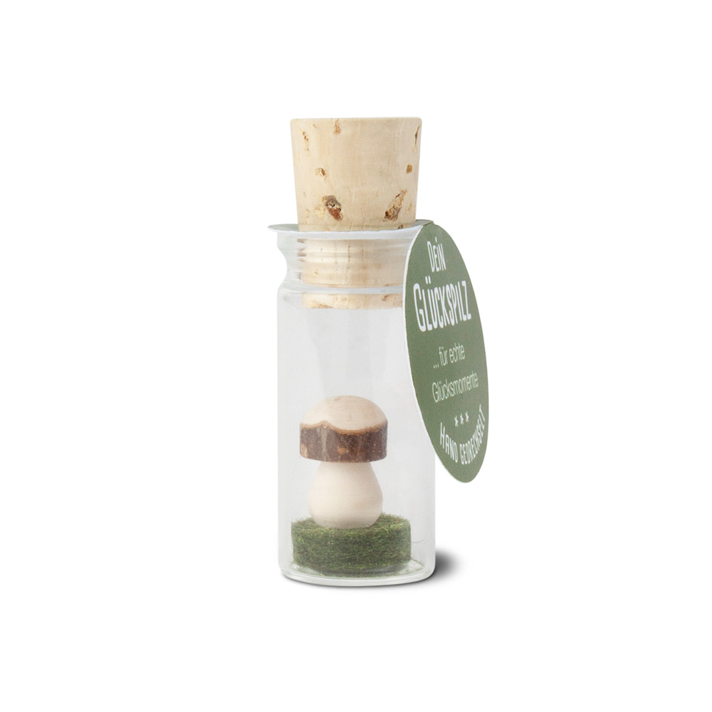 Glückspilz im Miniglas