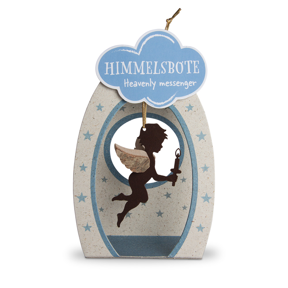 Himmelsbote - Rost-Engel mit Kerze