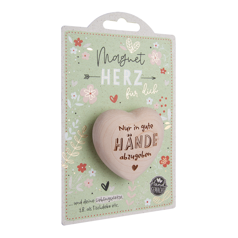 LovelyHearts - mit Magnet: "Nur in gute Hände..."