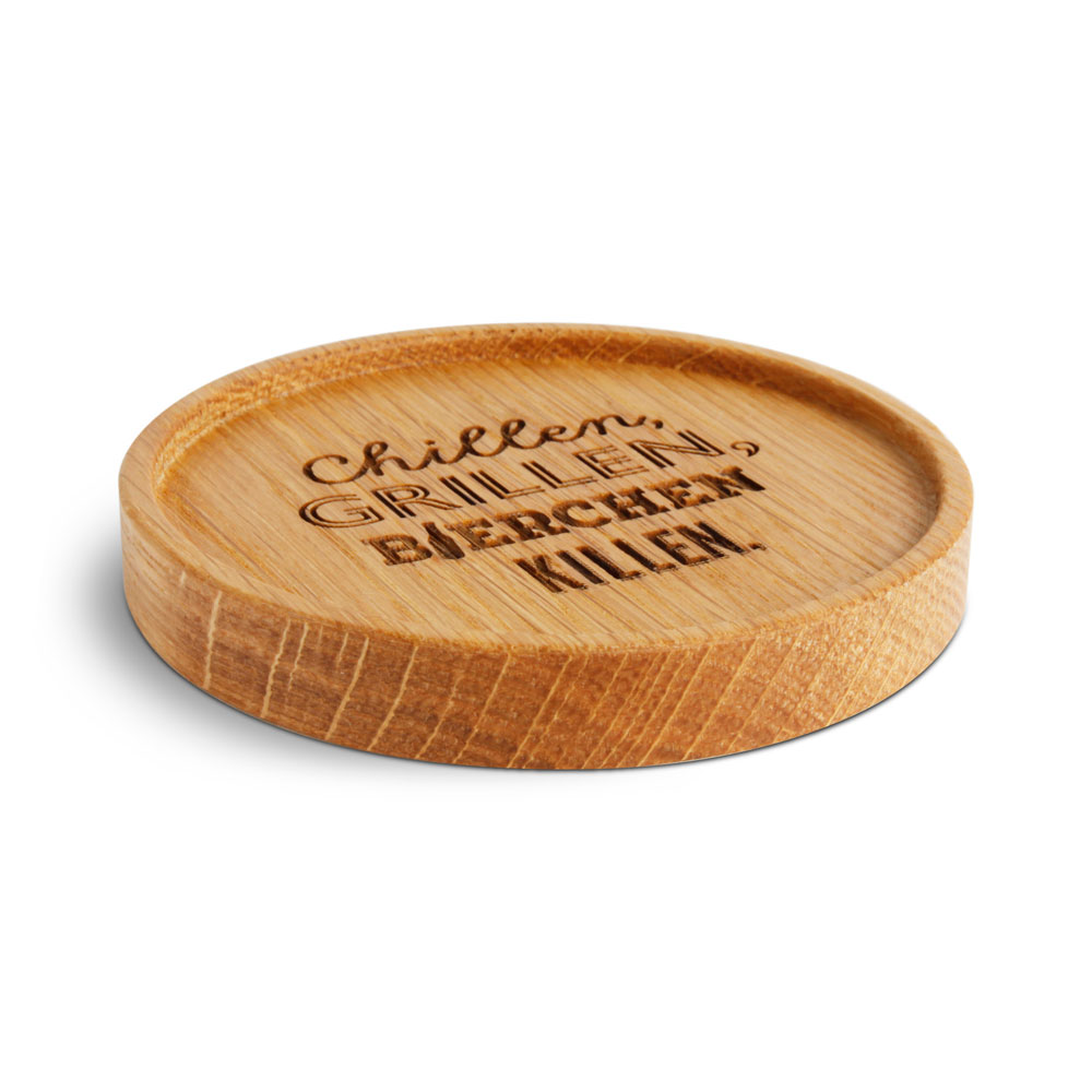 Untersetzer "Chillen, Grillen, Bierchen Killen."