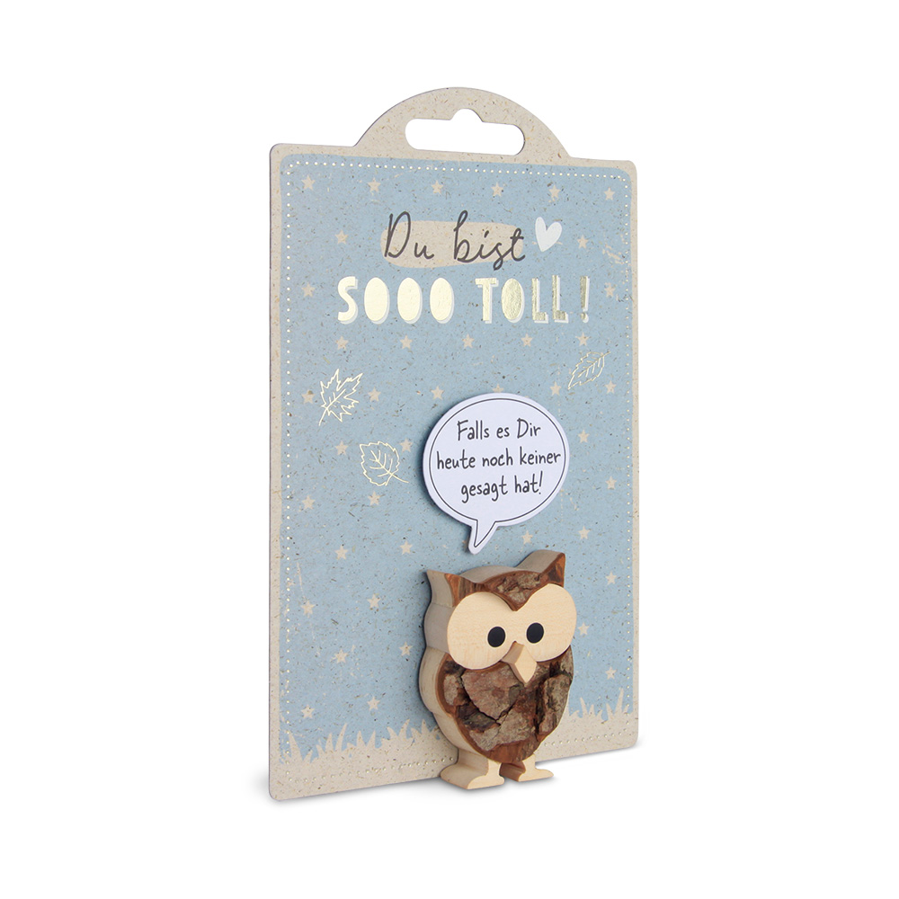 HappyAnimals - Du bist..., Eule: "Falls es Dir…"