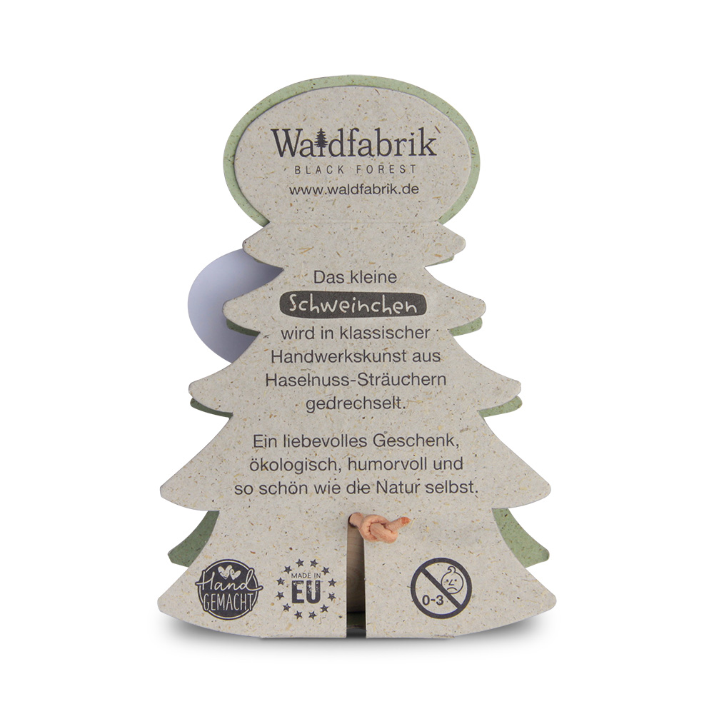 Glücksschweinchen Santa Claus: "Fröhliche Weihna…"