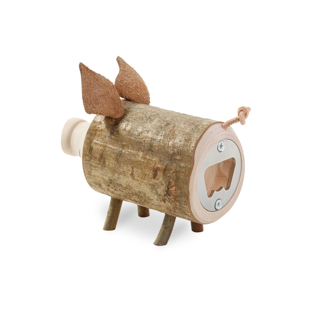 Astholzschwein: Flaschenöffner, kurz