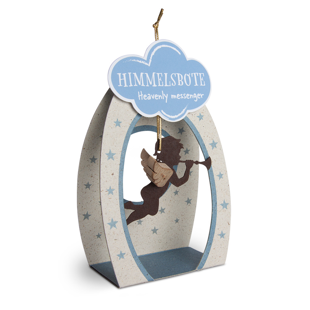 Himmelsbote - Rost-Engel mit Trompete