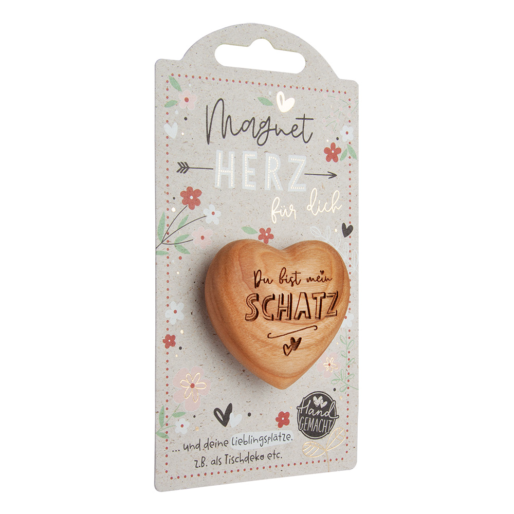 LovelyHearts - mit Magnet: "Du bist mein Schatz"