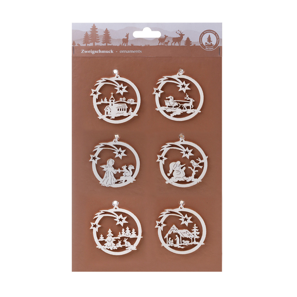 Zweigschmuck Set-Nr. 34 mini: Kreis / Komet