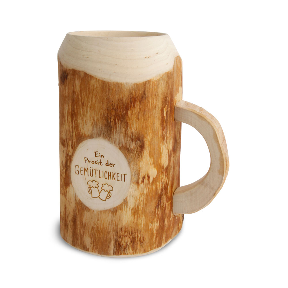 Bierkrug 0,4 ltr ohne Rinde "Ein Prosit der ..."