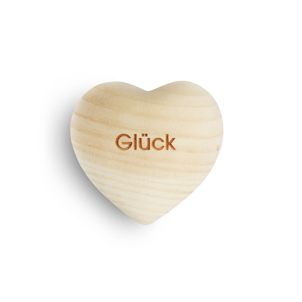 Zirbenholzherz "Glück"