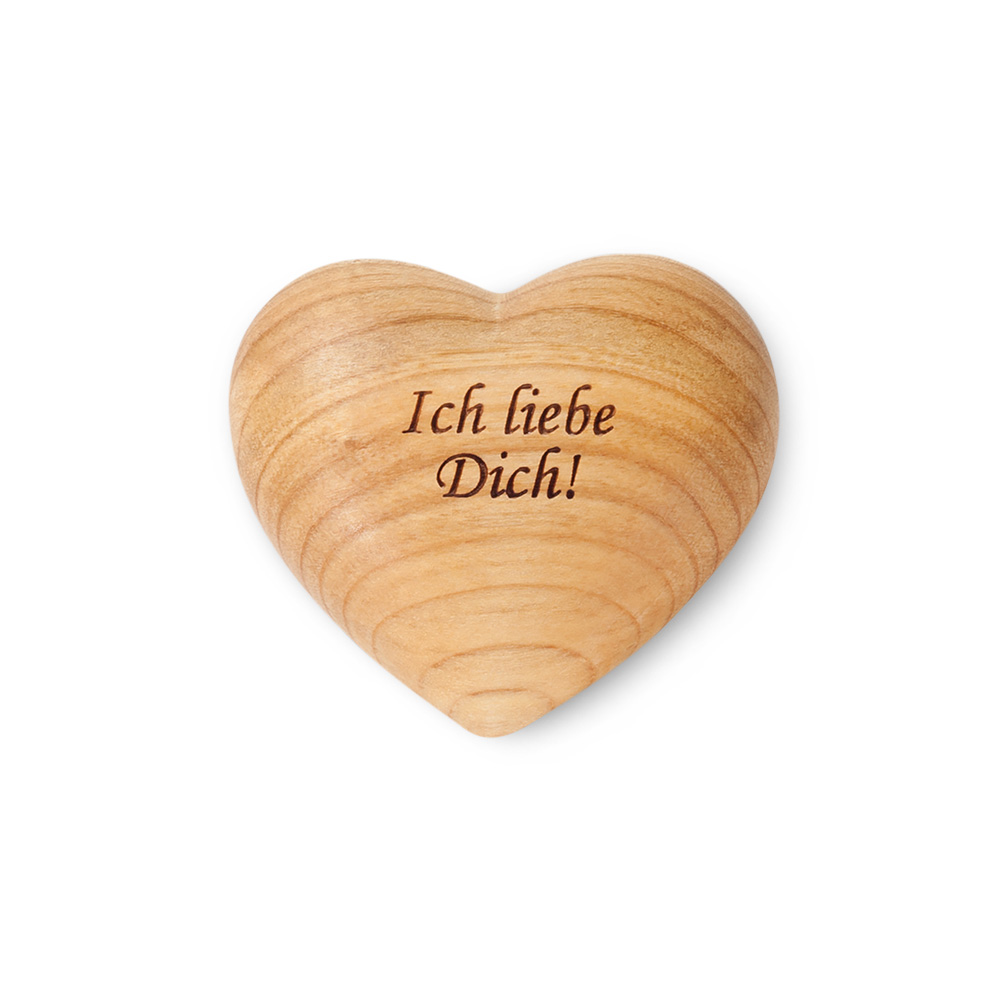 Herz symmetrisch Gr. 1: "Ich liebe Dich!"