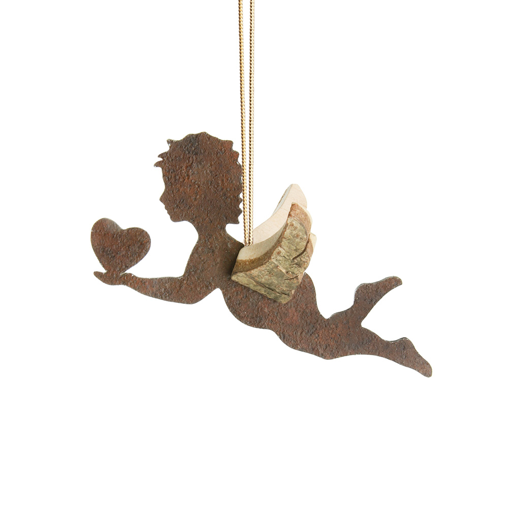 Himmelsbote fliegend mit Herz