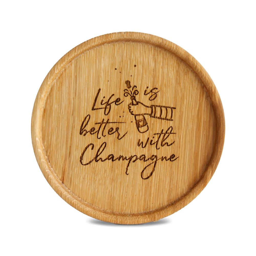 Untersetzer "Life is better with Champagne"