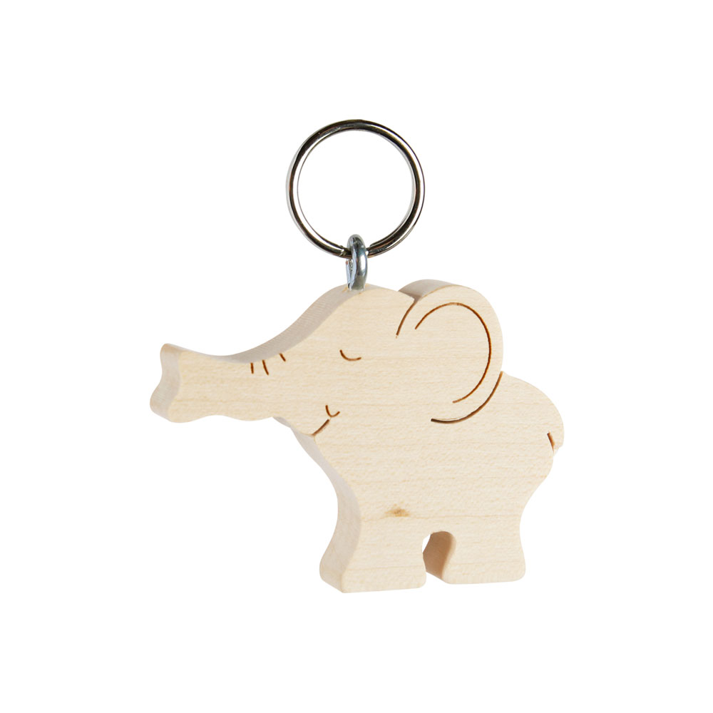 Schlüsselanhänger: Elefant Typ 2 (Rüssel oben)