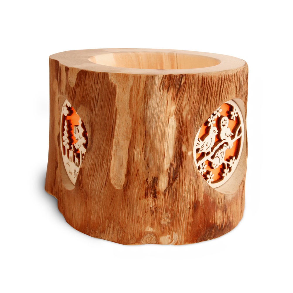 Stimmungsleuchter Gr. 1 ohne Rinde, 3 Jahresm...