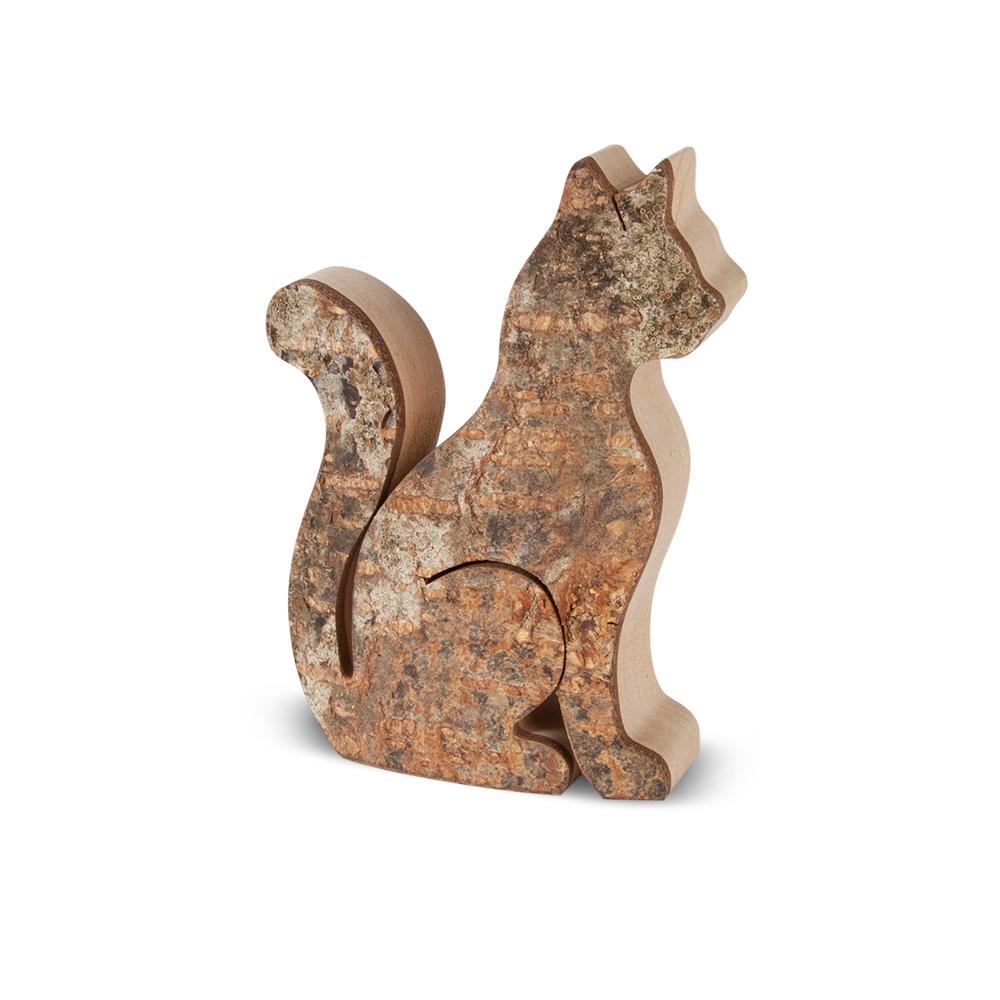 Katze mit Rinde Typ 1, sitzend