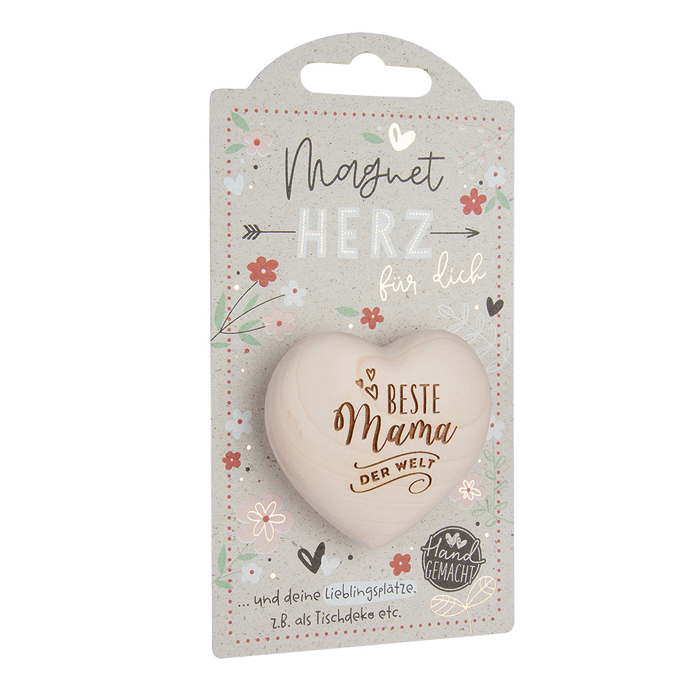 LovelyHearts - mit Magnet: "Beste Mama der Welt"